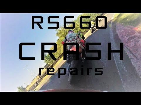 Fixing the RS660 crash damage. Post accident repairs for the Supertwin Aprilia