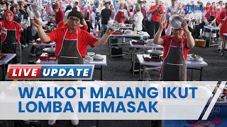 Walkot dan Wakil Walkot Malang Ikut Lomba Memasak, Peringati Kampanye Makan Ikan dan Non Beras