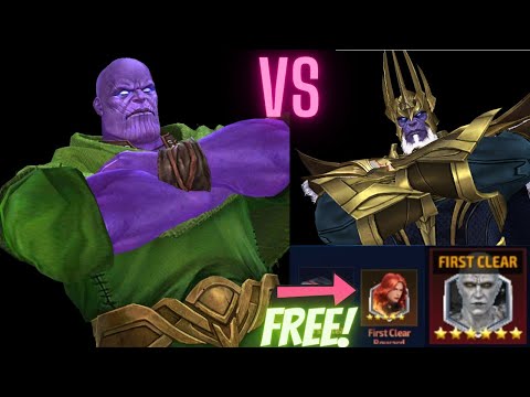 T4 BUFFED WISE HARVESTER THANOS VS THANOS WINS UNIFORM - WBL / ABL COMPARISON - Marvel Future Fight