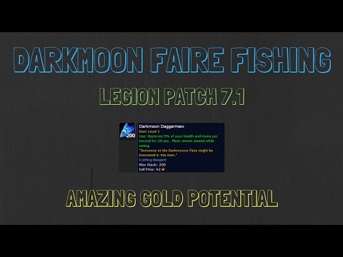 WoW Legion 7.1 - Gold Farming | Darkmoon Faire Fishing