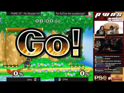 PWNS 29 - Melee - Pro - WS - Jpeg (Falcon) vs DMW (Marth)