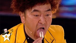 Crazy Magician Likes To Eat RAZOR BLADES! | Magician&#39;s Got Talent