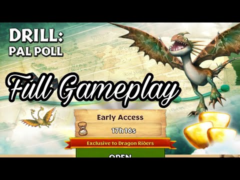 DRILL: PAL POLL Full Gameplay - New Gauntlet Event - Dragons: Rise of Berk