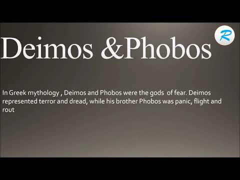 How to pronounce DEIMOS & PHOBOS