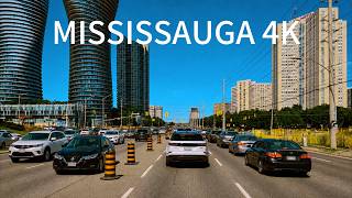 Toronto to Mississauga | Full 2.5 Hour Driving Tour 4K | Downtown, Lakeside & Luxury Homes