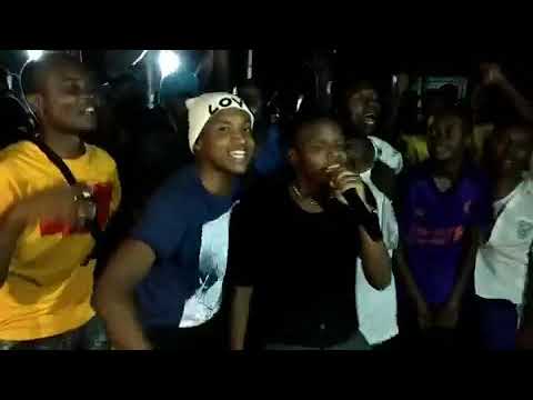 Tommy255ly-gang gang live performance on stage at kibiti boys high school on graduation of 2018/2019