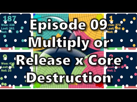 Algodoo Marble Race 09 - Multiply or Release x Core Destruction