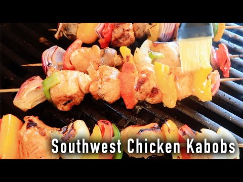 Southwest Grilled Chicken Kabobs | Easy Southwest Chicken Marinade