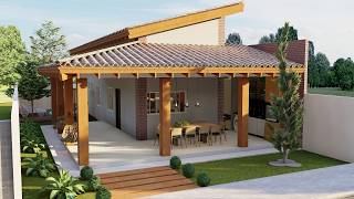 Casa Estilo Casa de Vó com Varanda e Piscina | 2 Quartos | Terreno 11x22m | P120.2