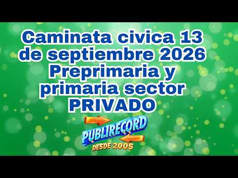 CAMINATA CIVICA PREPRIMARIA Y PRIMARIA SECTOR PRIVADO JALAPA 2026