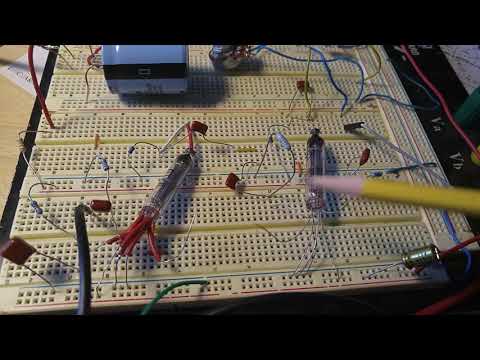 Microphonics demo in 1J29B tube
