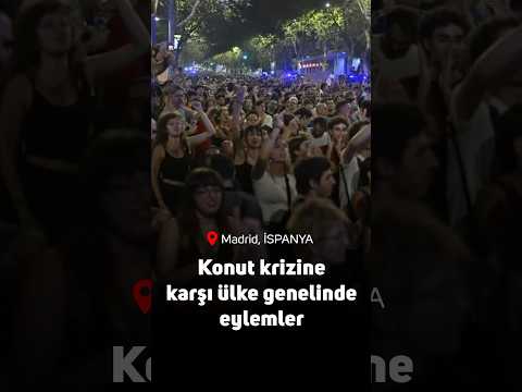 87 yaşındaki kadın evden atılınca İspanyollar meydanlara döküldü: Konut krizine karşı ülke genelinde eylemler yapıldı