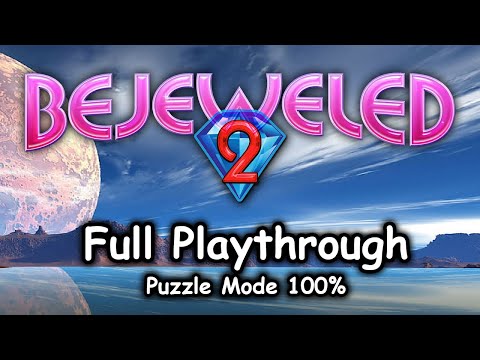 Bejeweled 2 Deluxe (2004) - 100% Puzzle Mode Playthrough