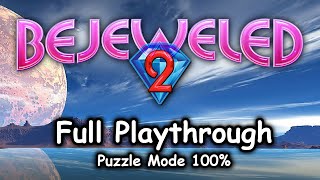 Bejeweled 2 Deluxe (2004) - 100% Puzzle Mode Playthrough