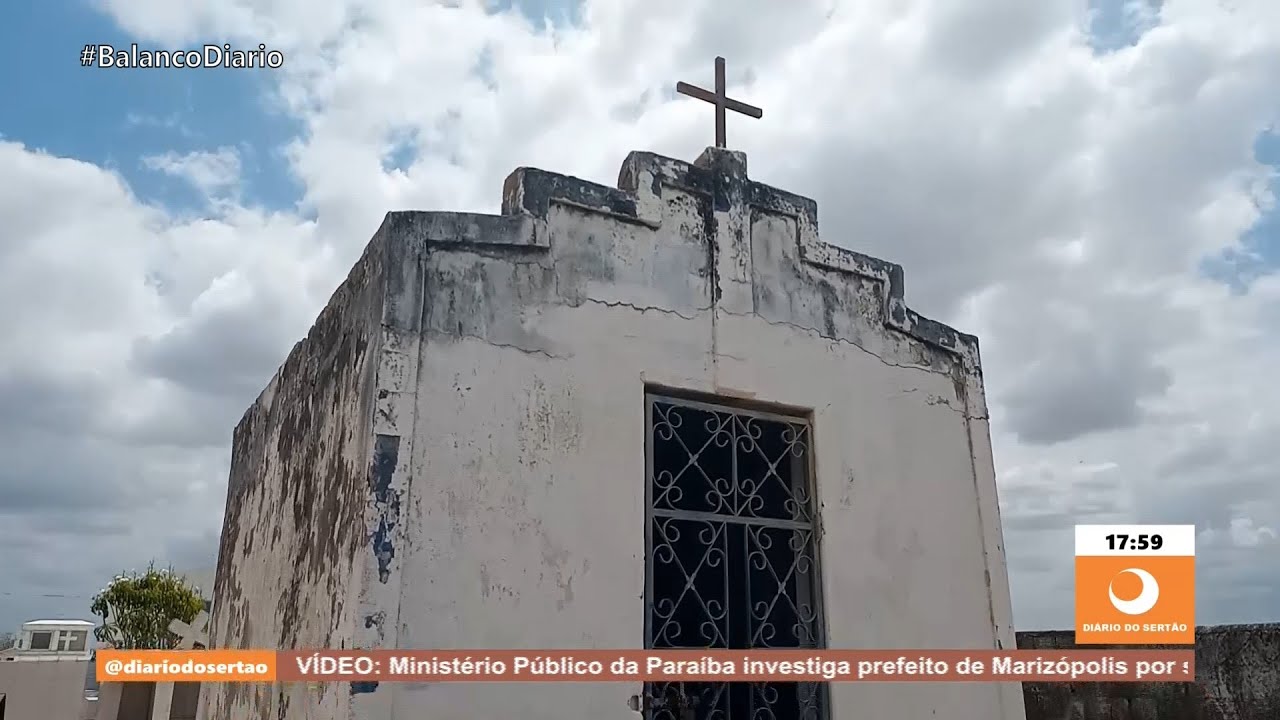 Jovem que foi abandonado pela família mora dentro de túmulos de cemitério na região de Cajazeiras