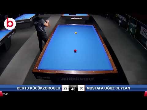 BERTU KÜCÜKZOROGLU & MUSTAFA OĞUZ CEYLAN Bilardo Maçı - 2024 U21 1.ETAP-2.TUR