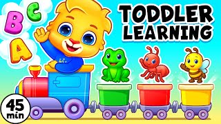 Toddler Learning Colors, ABC & Kids Songs + Educational Videos For Toddlers With Lucas & Friends