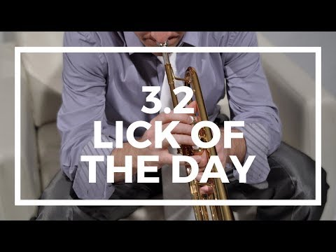Syncopation And Some 16ths For A Fun Line Targeting the 3rd  | Jazz Trumpet Lick of the Day 3.2