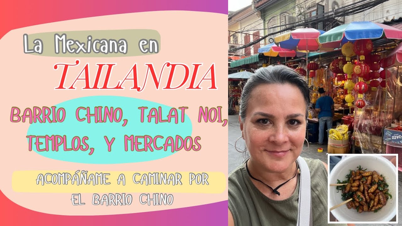 Acompáñame un día completo para visitar Templos y mercados en el barrio chino y en Talat Noi.