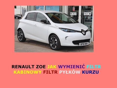 Renault Zoe Jak wymienić filtr kabinowy filtr pyłków kurzu