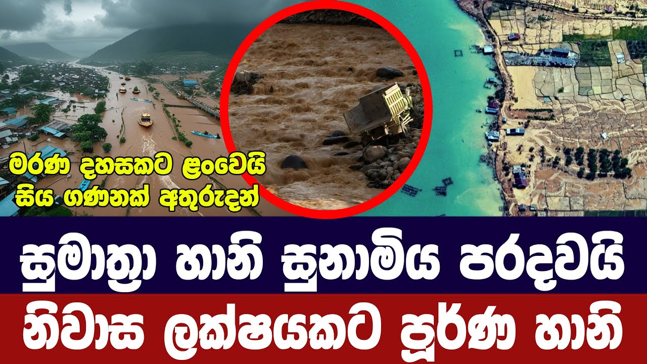 නිවාස ලක්ෂයක් විනාශ වෙලා/ඉන්දුනීසියාවට සුනාමියට වැ?