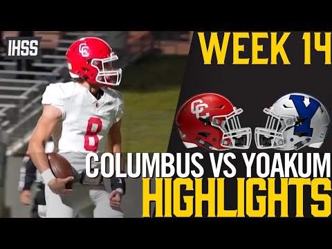 Columbus High Tackles Yoakum in Thrilling Football Showdown!