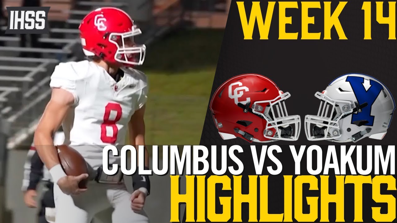 Columbus High Tackles Yoakum in Thrilling Football Showdown!