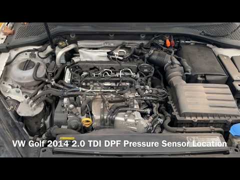 VW Golf Seat Leon 2014 TDI DPF Pressure Sensor Location