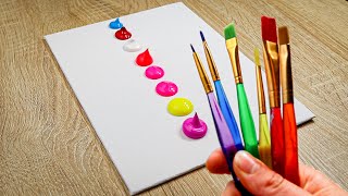 How to Draw Easy Desert Landscape Tutorial - Acrylic Painting