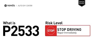 OBD Code p2533 Guide to Repair