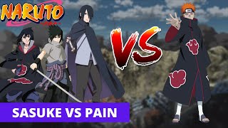 Naruto MUGEN Battle Climax - Sasuke vs Pain | Gameplay PC em PT-BR