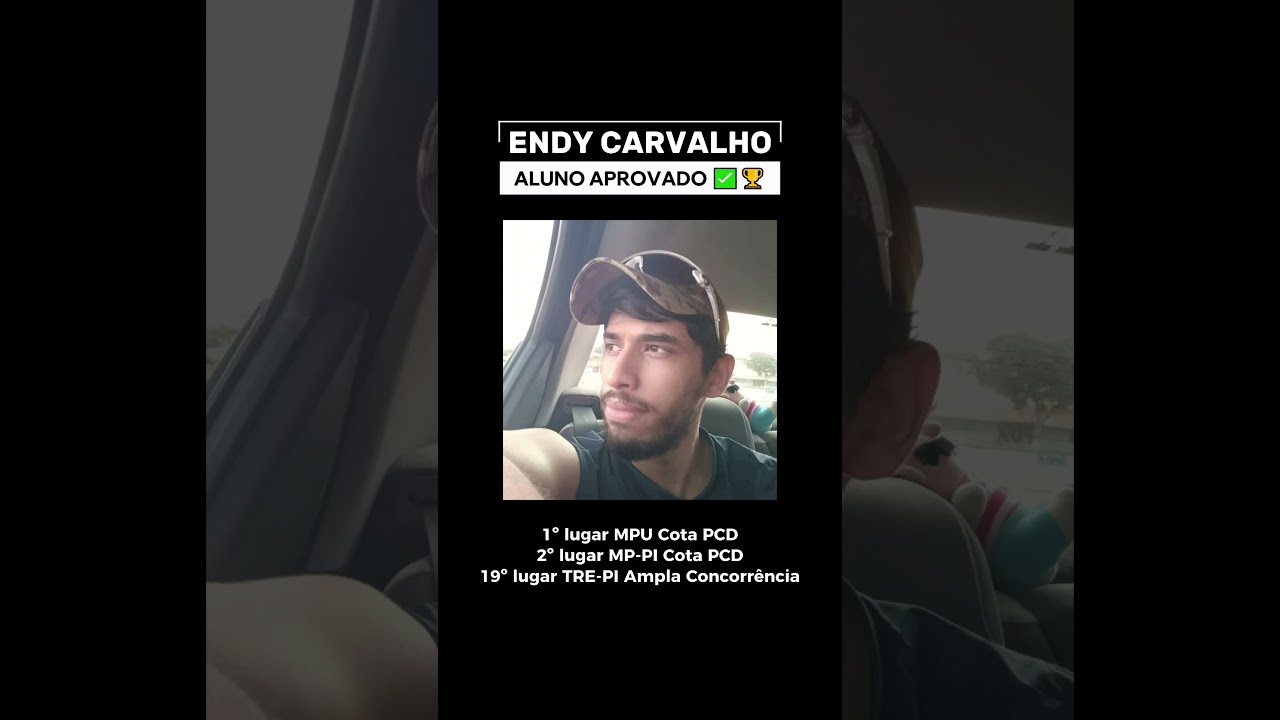 Endy, 1º lugar PCD no MPU