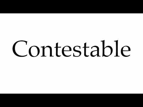 How to Pronounce Contestable