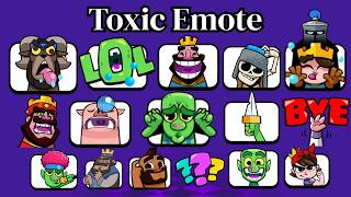 All 80 Toxic Emotes in Clash Royale