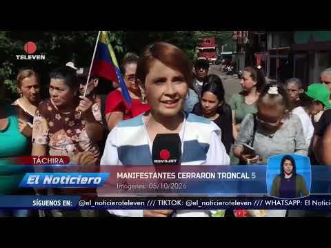 150 familias afectadas por cortes eléctricos en Táchira – El Noticiero emisión meridiana 05/10/26