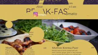 Tahoora Chickens Menu 2019
