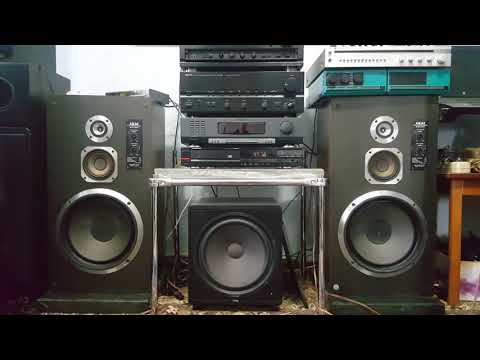 Akai sw - 187 & denon pma 1080r test + CD Grundig
