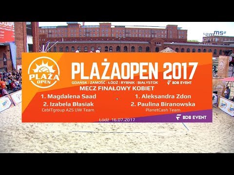 Plaża Open 2017 - Łódź Manufaktura- finał turnieju kobiet: Saad/Błasiak - Zdon/Biranowska
