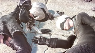 【NieR:Automata】Dエンド&Eエンド(TRUE END)『ニーア オートマタ』初見実況プレイ【3周目/Let's Play】