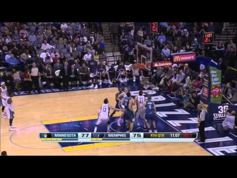 Nikola Pekovic vs Memphis Grizzlies 2013.12.15