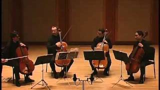 Boston Cello Quartet plays Dejardin, "Variations on a New World" Part 1