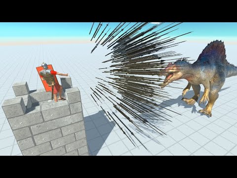 ROMAN SPEAR THROWER GOD on Watchtower vs ALL UNITS Animal Revolt Battle Simulator
