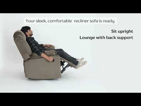 Nilkamal Sierra Seater Fabric Manual Recliner Price in India