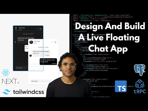 Design and Build a Live Floating Chat App using Figma and T3 Stack (Full)