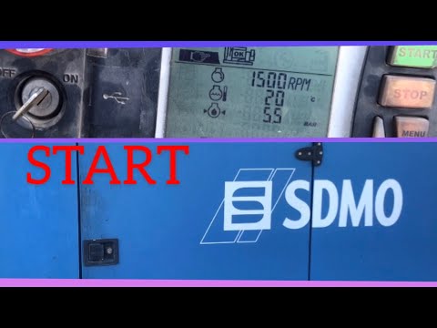 How to Start ✅SDMO Diesel Generator