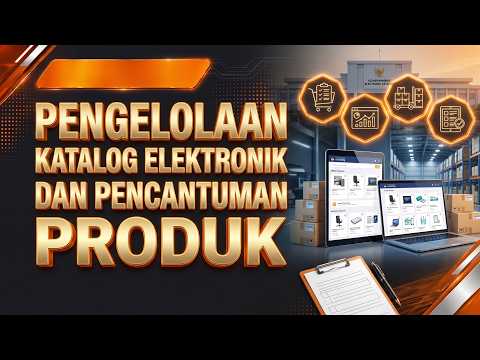 Pengelolaan Katalog Elektronik & Pencantuman Produk