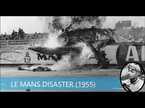 Le Mans Crazy Moments - 1955 DISASTER (Car Crash Breakdown)