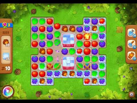 GardenScapes Level 2233 no boosters (12 moves)