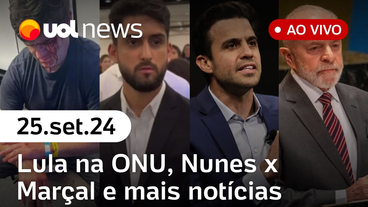Marçal x Nunes: marqueteiro tem descolamento de retina; Lula e Zelensky na ONU e mais ao vivo