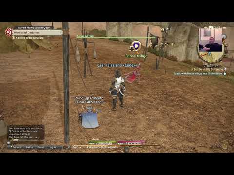 Level 65 Job/Class "quests a soiree in the sultanate", and "dances with duskwright"